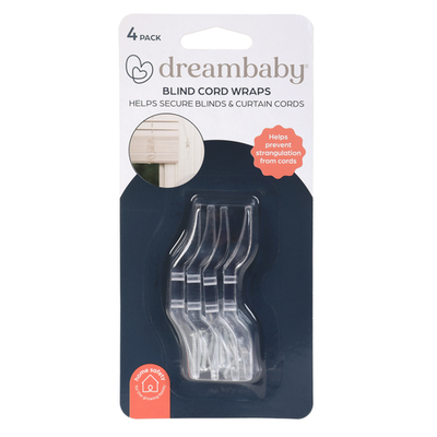 Dreambaby Child Safety Blind Cord Safety Wraps - 4 pieces Hardware