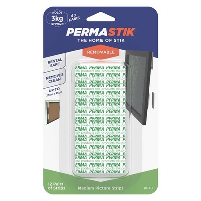 Permastik Medium Picture Strips - 12 Pairs Hardware