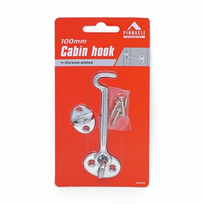 Pinnacle 100mm Chrome Plated Cabin Hook Hardware