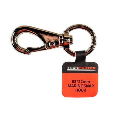 Taskmaster Nickel Plated Marine Snap Hook with Clip 4 pcs Hardware