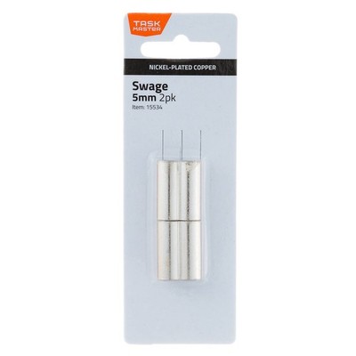 Taskmaster 5mm Copper Swage - 2 pieces Hardware