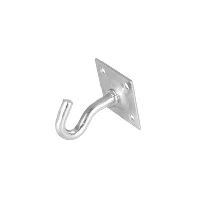 Pinnacle 55mm Zinc Plated Clothesline Hook With Plate Hardware DIY