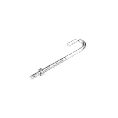 Pinnacle M6 x 100 x 13mm Zinc Plated J Bolt 4 pcs Hardware DIY