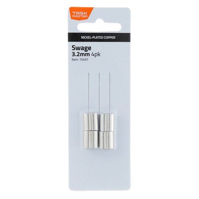 Taskmaster 3.2mm Copper Swage 2 pcs Hardware DIY