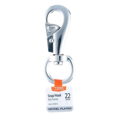 Taskmaster Nickel Plated Bull Swivel Snap Hook 2 pcs Hardware