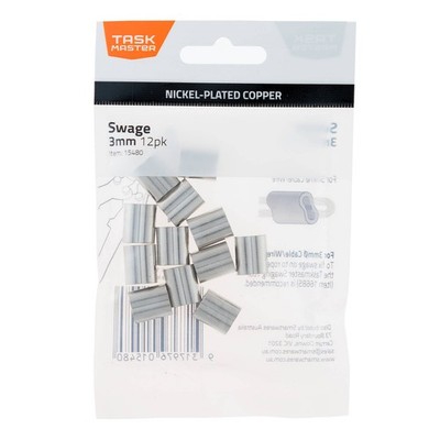 Taskmaster 3mm Copper Swage - 12 pieces Hardware