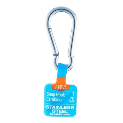 Taskmaster 7 x 70mm 316 Stainless Steel Snap Hook 2 pcs Hardware