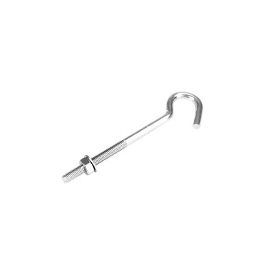Pinnacle M10 x 180 x 74mm Zinc Plated Hook Bolt 2pcs Hardware