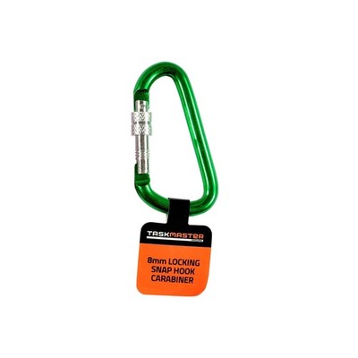 Taskmaster 8mm D-Shape Locking Carabiner 2 pcs Door Hardware