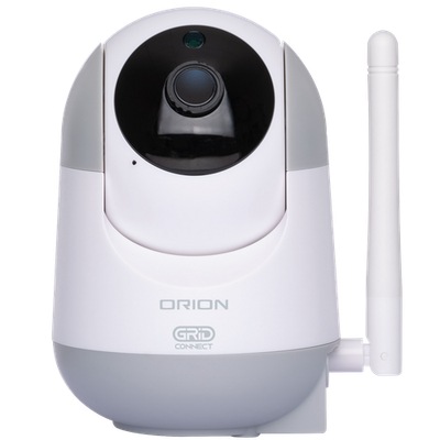 Orion 1080p HD White Grid Connect Smart Pan & Tilt Security Camera Door Hardware