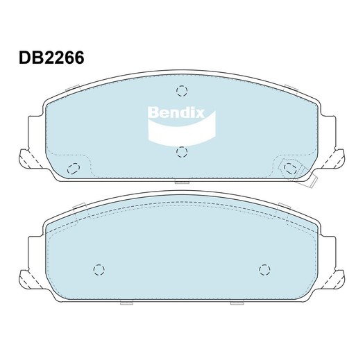 Bendix Brake Pads Set - Heavy Duty - DB2266 HD Brake Pads Brake Parts