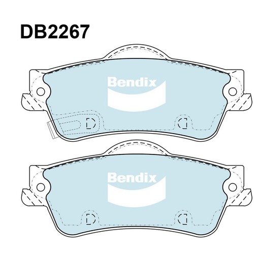 Bendix Brake Pads Set - Heavy Duty - DB2267 HD Brake Pads Brake Parts