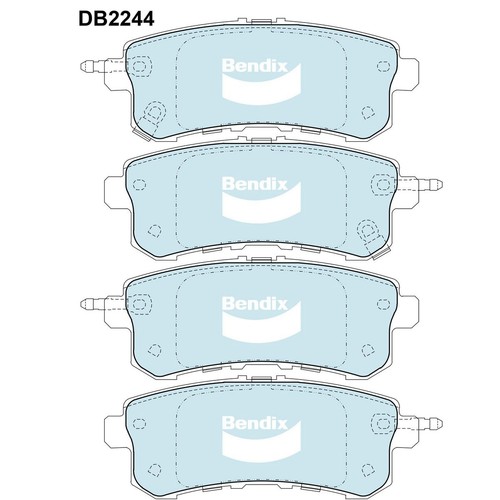 Bendix Brake Pads Set - 4WD/SUV - DB2244 4WD Brake Pads Brake Parts