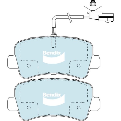 Bendix Brake Pads Set - Heavy Duty - DB2477 HD Brake Pads Brake Parts