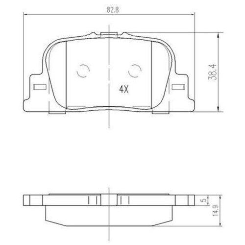 Repco Brake Pads Set - RCT - DB1434RCT Brake Pads Brake Parts Auto Part