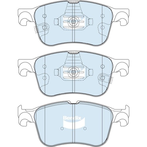 Bendix Brake Pads Set - General CT - DB2557 GCT Brake Pads Brake Parts