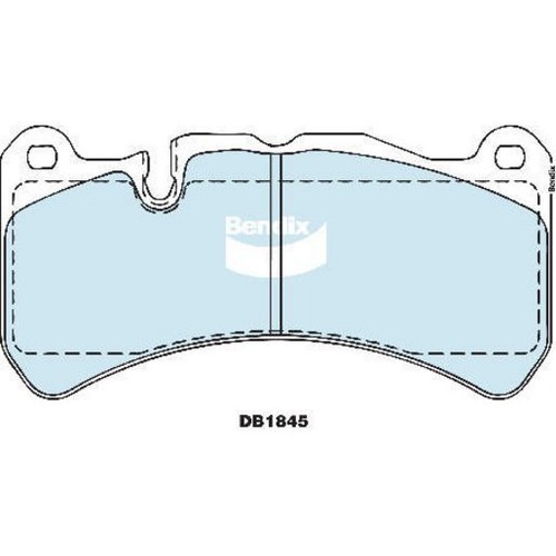 Bendix Brake Pads Set - Euro+ Inc Wear Sensor - DB1845 EURO+ Auto Sensor