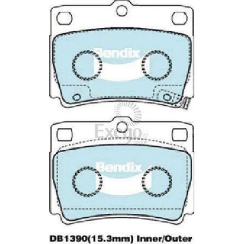Bendix Brake Pads Set - Heavy Duty - DB1390 HD Brake Pads Brake Parts