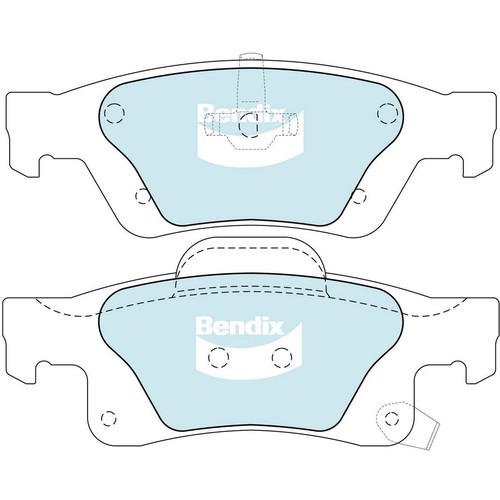 Bendix Brake Pads Set - Heavy Duty - DB2217 HD Brake Pads Brake Parts