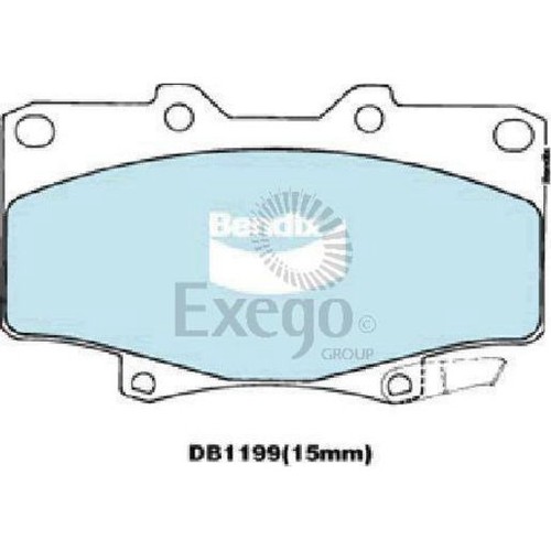 Bendix Brake Pads Set - Heavy Duty - DB1199 HD Brake Pads Brake Parts