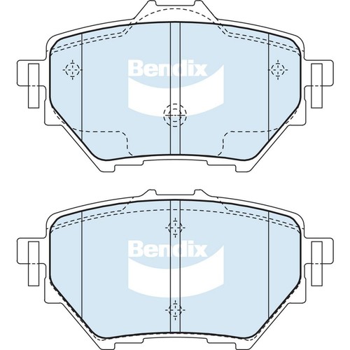 Bendix Brake Pads Set - General CT - DB2680 GCT Brake Pads Brake Parts