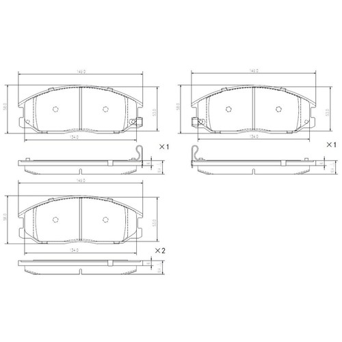 Repco Brake Pads Set - RCT Extreme - DB1450REX Brake Pads Brake Parts Auto Part