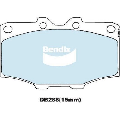 Bendix Brake Pads Set - Heavy Duty - DB288 HD Brake Pads Brake Parts