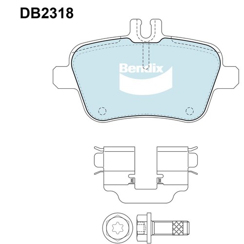 Bendix Brake Pads Set - Euro+ - DB2318 EURO+ Brake Pads Brake Parts Brake Pads