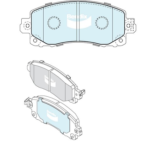 Bendix Brake Pads Set - General CT - DB2480 GCT Brake Pads Brake Parts Auto