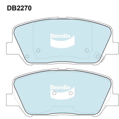 Bendix Brake Pads Set - General CT - DB2270 GCT Brake Pads Brake Parts Auto
