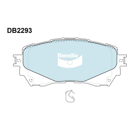 Bendix Brake Pads Set - General CT - DB2293 GCT Brake Pads Brake Parts Auto