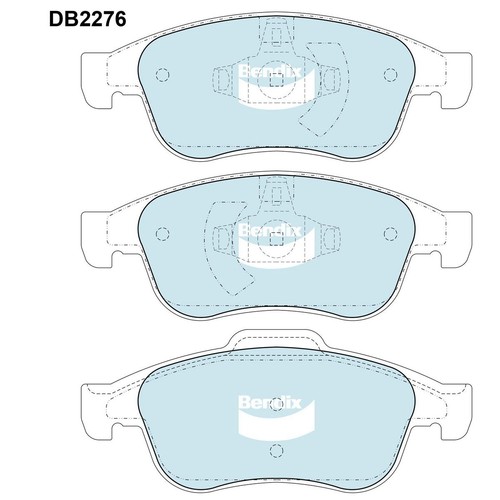 Bendix Brake Pads Set - Euro+ - DB2276 EURO+ Brake Pads Brake Parts Brake Pads