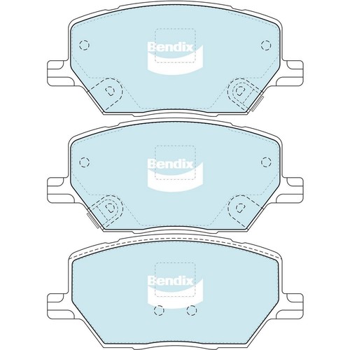 Bendix Brake Pads Set - 4WD/SUV - DB2399 4WD Brake Pads Brake Parts Brake Pads