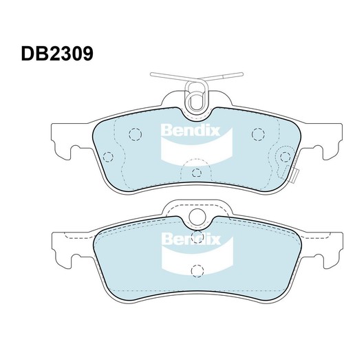 Bendix Brake Pads Set - General CT - DB2309 GCT Brake Pads Brake Parts Auto
