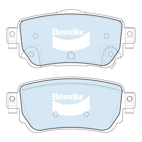Bendix Brake Pads Set - 4WD/SUV - DB2357 4WD Brake Pads Brake Parts Brake Pads