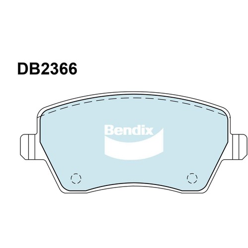 Bendix Brake Pads Set - General CT - DB2366 GCT Brake Pads Brake Parts Auto