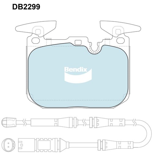 Bendix Brake Pads Set - Euro+ - DB2299 EURO+ Brake Pads Brake Parts Brake Pads