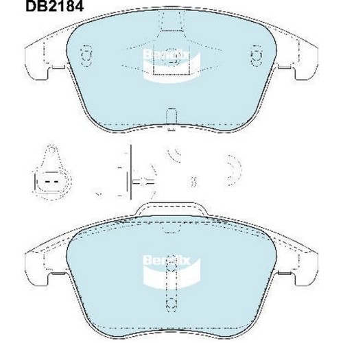 Bendix Brake Pads Set - Euro+ Inc Wear Sensor - DB2184 EURO+ Auto Sensor Part