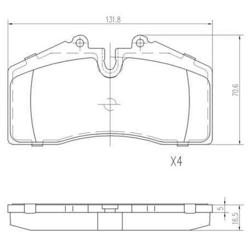 Repco Brake Pads Set - RCT - D609RCT Brake Pads Brake Parts Auto Part Brake Pads