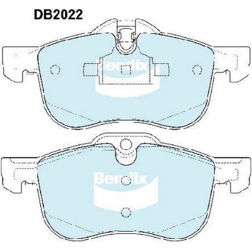 Bendix Brake Pads Set - Euro+ Inc Wear Sensor - DB2022 EURO+ Auto Sensor Part