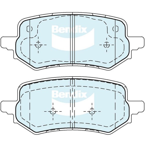 Bendix Brake Pads Set - General CT - DB2726 GCT Brake Pads Brake Parts Auto