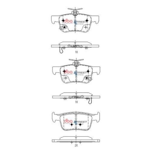 DBA Brake Pads Set - Street Series - DB15152SS Brake Pads Brake Parts Brake Pads
