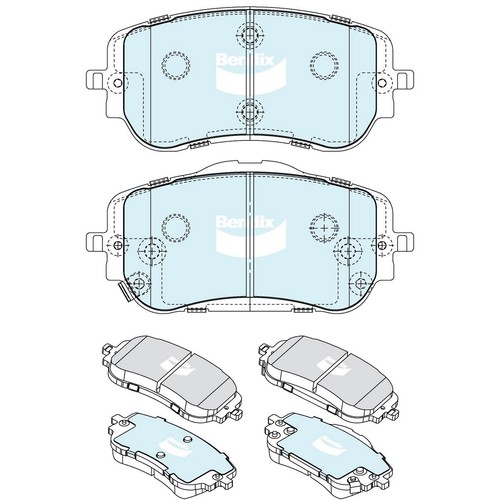 Bendix Brake Pads Set - 4WD/SUV - DB2668 4WD Brake Pads Brake Parts Brake Pads