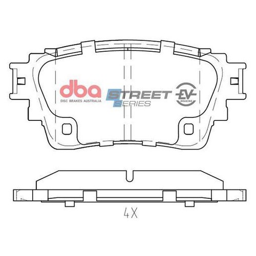 DBA Brake Pads Set - Street Series EV Hybrid - DB15049SSEV Brake Pads Brake Pads