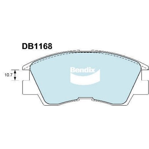 Bendix Brake Pads Set - 4WD/SUV - DB1168 4WD Brake Pads Brake Parts Brake Pads