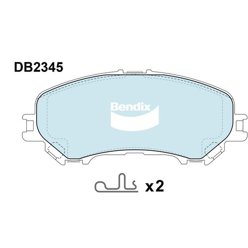 Bendix Brake Pads Set - Heavy Duty - DB2345 HD Brake Pads Brake Parts