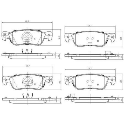 Repco Brake Pads Set - RCT - DB1161RCT Brake Pads Brake Parts Auto Part