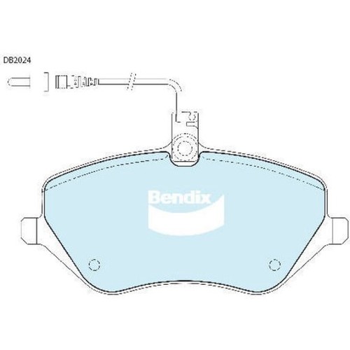 Bendix Brake Pads Set - Euro+ Inc Wear Sensor - DB2024 EURO+ Auto Sensor
