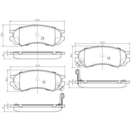 Repco Brake Pads Set - RCT - DB1214RCT Brake Pads Brake Parts Auto Part
