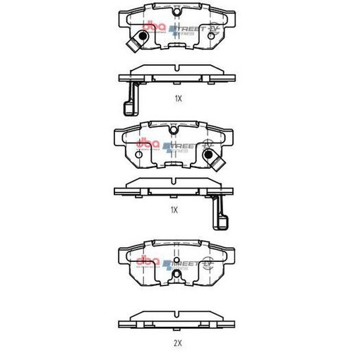 DBA Brake Pads Set - Street Series EV Hybrid - DB1163SSEV Brake Pads Brake Parts